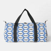 Logo-Muster Werbeaktion Blue Duffle Bag (Vorderseite)