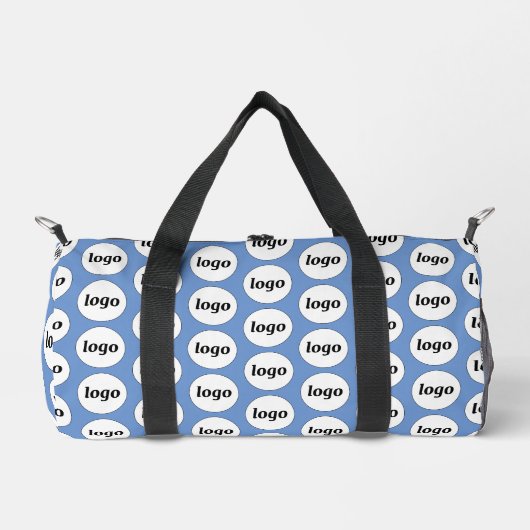 Logo-Muster Werbeaktion Blue Duffle Bag (Vorderseite)