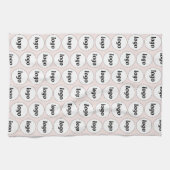 Logo-Muster Werbeaktion Blush Pink Geschirrtuch (Horizontal)