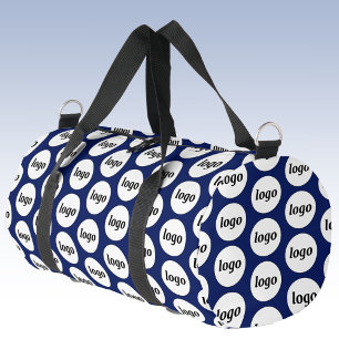 Logo-Muster Werbegeschenk für Unternehmen Navy Blu Duffle Bag