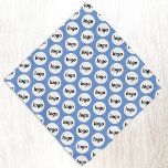 Logo-Muster Werbegestaltung Blau Halstuch<br><div class="desc">Fügen Sie Ihr eigenes Logo zu diesem einfachen Fliesenmuster für ein Werbeprodukt für Ihr Unternehmen hinzu. Tragen Sie sie selbst,  geben Sie sie Ihrem Hund,  Ihren Mitarbeitern und Mitarbeitern als Teil ihrer Uniform,  oder Ihren Kunden und Kunden und ihren Haustieren. Ideal für Messen und Firmenveranstaltungen.</div>