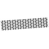 Logo-Muster Werbegestaltung für Werbezwecke Schwar Kurzer Tischläufer