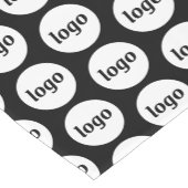 Logo-Muster Werbegestaltung für Werbezwecke Schwar Kurzer Tischläufer (Ecke)