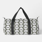 Logo-Muster Werbegestaltung Grün Duffle Bag (Vorderseite)