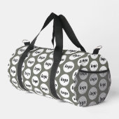 Logo-Muster Werbegestaltung Grün Duffle Bag (Rechte Ecke)