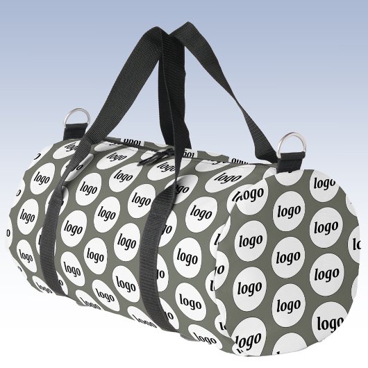Logo-Muster Werbegestaltung Grün Duffle Bag