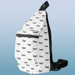 Logo-Muster Werbegestaltung Weiß Crossbody Bag<br><div class="desc">Fügen Sie diesem Design Ihr eigenes Logo hinzu. Minimalistisch und beruflich. Ideal für ein Werbeprodukt für Ihre Mitarbeiter,  Mitarbeiter,  Kunden und Kunden. Ideal für Messe-,  Reise-,  Firmen- oder Sportveranstaltungen und Geschenke. Weitere Versionen finden Sie in der Auflistung.</div>