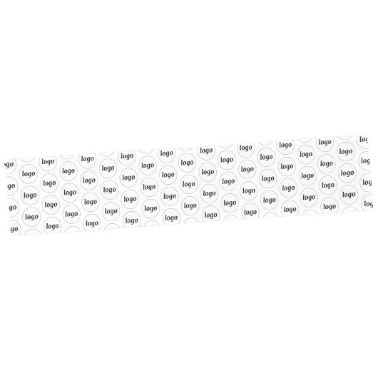 Logo-Muster Werbegestaltung Weiß Kurzer Tischläufer