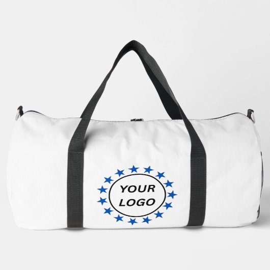 Logo-Muster-Werbung Business Blush Rosa Duffle Bag (Vorderseite)