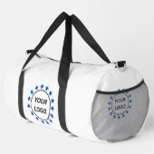 Logo-Muster-Werbung Business Blush Rosa Duffle Bag (Rechte Ecke)