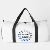 Logo-Muster-Werbung Business Blush Rosa Duffle Bag (Rückseite)