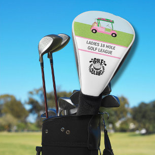 Logo-Nachricht "Women's Golf League Pink Cart" Headcover