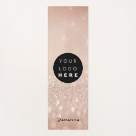 Logo Name Company Rose Gold Werbeaktion Instagra Yogamatte
