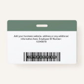 Logo-Name des Lanyard-Abzeichens für den benutzerd Ausweis (Rückseite)