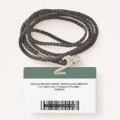 Logo-Name des Lanyard-Abzeichens für den benutzerd Ausweis (Rückseite mit Schlüsselband)