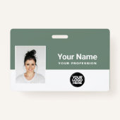 Logo-Name des Lanyard-Abzeichens für den benutzerd Ausweis (Vorderseite)