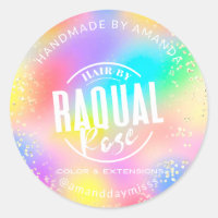 Logo Name Gold Pink Farbtherapie Holograph