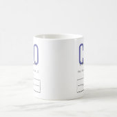 Logo Name Lila Black CEO Kaffeetasse (Mittel)