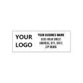 Logo Name Rücksendeadresse Selbstfärbender Stempel (Design)