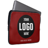 Logo-Neopren-Notebook-Sieb - 13 Zoll Laptopschutzhülle (Vorne Rechts)