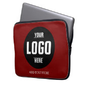 Logo-Neopren-Notebook-Sieb - 13 Zoll Laptopschutzhülle (Vorderseite Links)