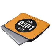 Logo-Neopren-Notebook-Sieb - 13 Zoll Laptopschutzhülle (Vorne Knopf)