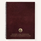 Logo-Notebook für Anwälte Notizblock (Vorderseite)