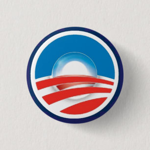 Logo Obama-Sonnenaufgang-3D innerhalb der Button