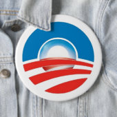 Logo Obama-Sonnenaufgang-3D innerhalb Logos 2013 Button (Beispiel)