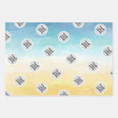 Logo Ocean Beach Geschenkpapier Set (Vorderseite)