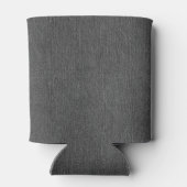 Logo oder Foto Initial Name, Grauer Denim Druck hi Dosenkühler (Rückseite)
