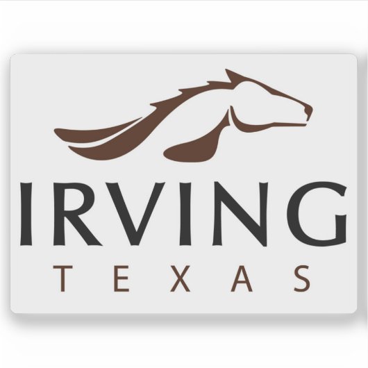 Logo of Irving, Texas, USA Aufkleber (Vorderseite)