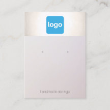 Logo-Ohrring-Display-Holder-Visitenkarte hinzufüge