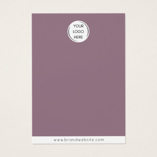 Logo-Ohrring + Halskette Schmuckkarte (Vorderseite)