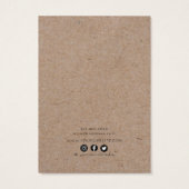 Logo-Ohrsichtkarte ・ Skizzierte Blumenrahmen (Rückseite)