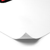 Logo "Old School Racing" Poster (Ecke)