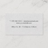 Logo "Open Book" | Math Teacher | Benutzerdefinier Visitenkarte (Rückseite)