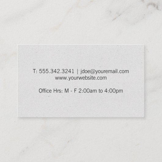 Logo "Open Book" | Math Teacher | Benutzerdefinier Visitenkarte (Rückseite)