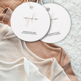 Logo-Packungsfirma für kleine Unternehmen Geschenkanhänger