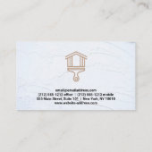 Logo "Paint House Brush" | Stucco - Hintergrund Visitenkarte (Rückseite)