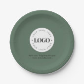 Logo-Party für das Logo für das benutzerdefinierte Pappteller (Vorderseite)