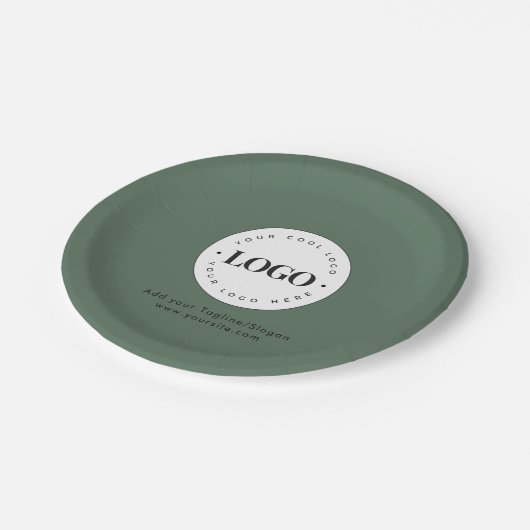 Logo-Party für das Logo für das benutzerdefinierte Pappteller (Schrägansicht)