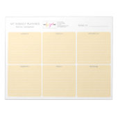 Logo-Pastel Orange Einfache, nicht aktualisierte W Notizblock (Vorderseite)