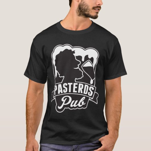 Logo Pasterds Kneipe B&W T-Shirt (Vorderseite)