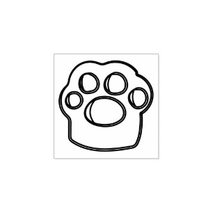 Logo "Paw Pet Hund Katze" Gummistempel