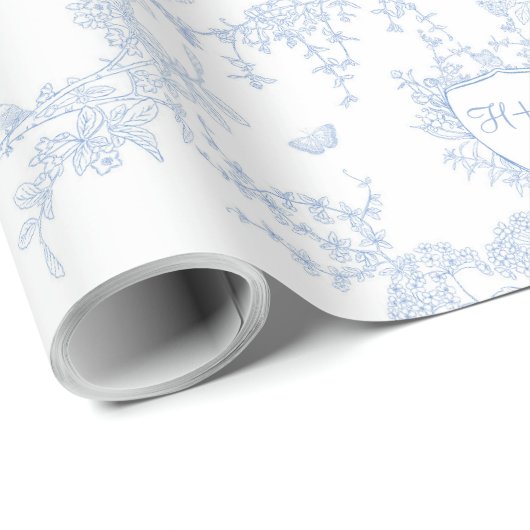 Logo Personalisieren Individuelles Monogramm Chino Geschenkpapier (Rolleneckpunkt)