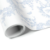 Logo Personalisieren Individuelles Monogramm Chino Geschenkpapier (Rolleneckpunkt)