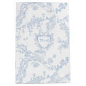 Logo Personalisieren Individuelles Monogramm Chino Mittlere Geschenktüte (Vorderseite)