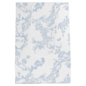 Logo Personalisieren Individuelles Monogramm Chino Mittlere Geschenktüte (Rückseite)