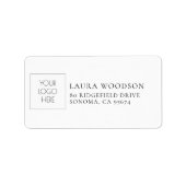 Logo-Personalisiert-Adressenaufkleber Adressaufkleber (Vorne)